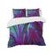 Designart 'Purple and Green Jungle' Modern & Contemporary Bedding Set - Duvet Cover & Shams